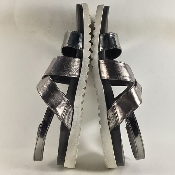 Yellowbox striking womens sandals slingback slides gray size 9 M - Picture 6 of 8